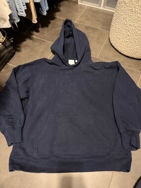 Aritzia Navy Hooded Sweatshirt